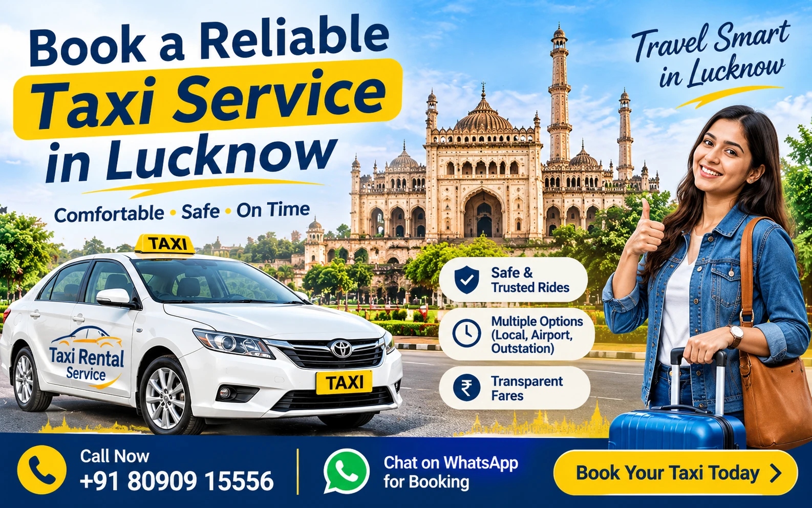 Book a Reliable Taxi Service in Lucknow: How to Choose the Best Cab