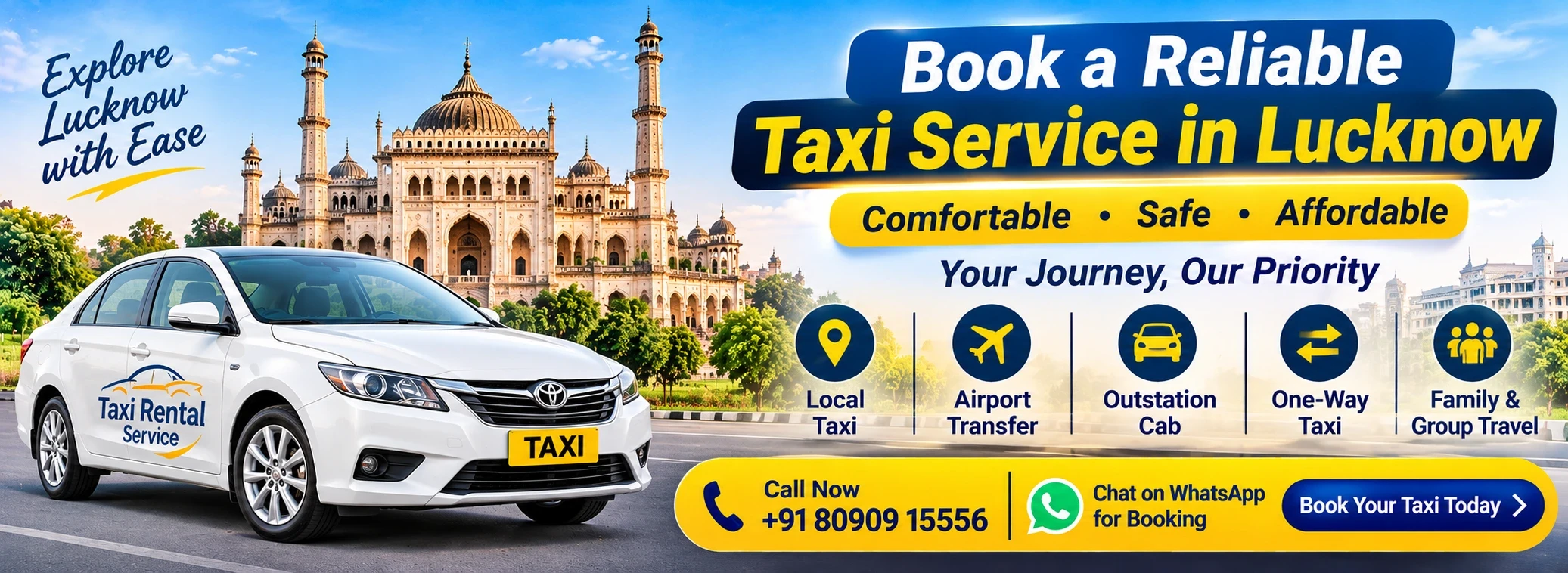 Book a Reliable Taxi Service in Lucknow: How to Choose the Best Cab