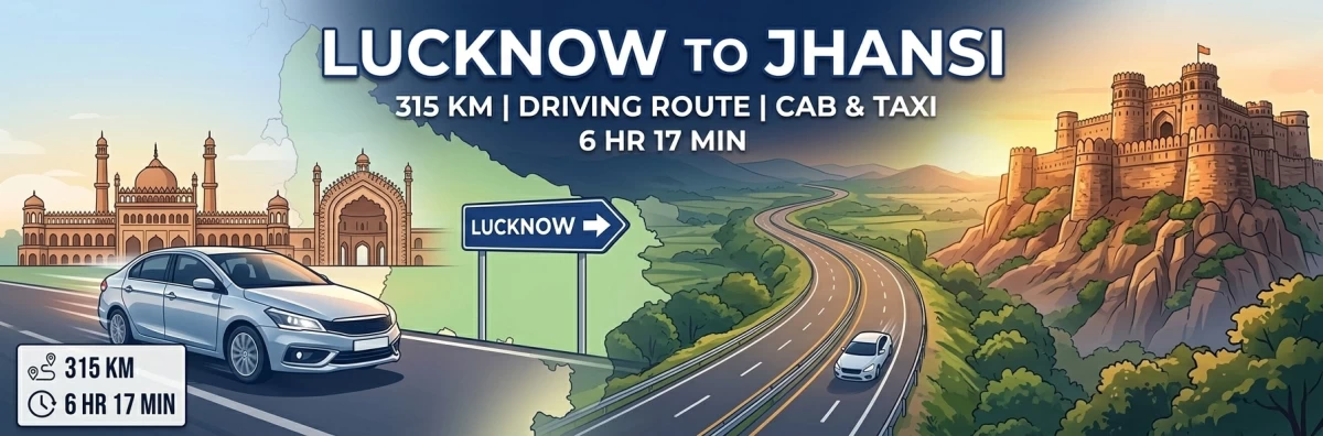 Taxi from Lucknow to Jhansi