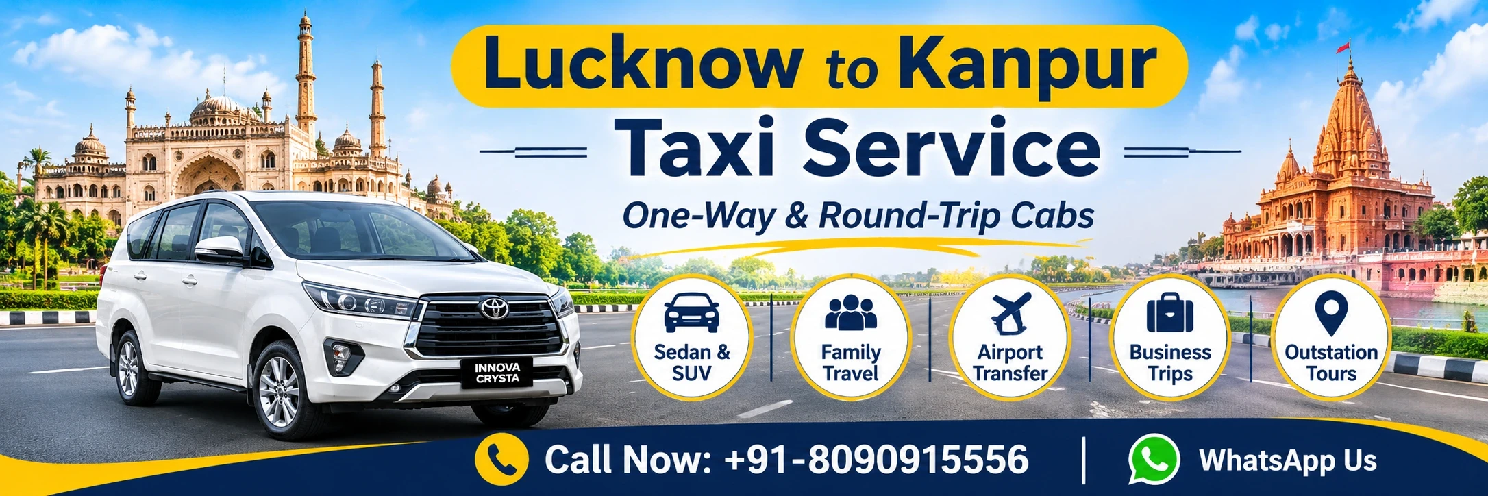 Lucknow to Kanpur route